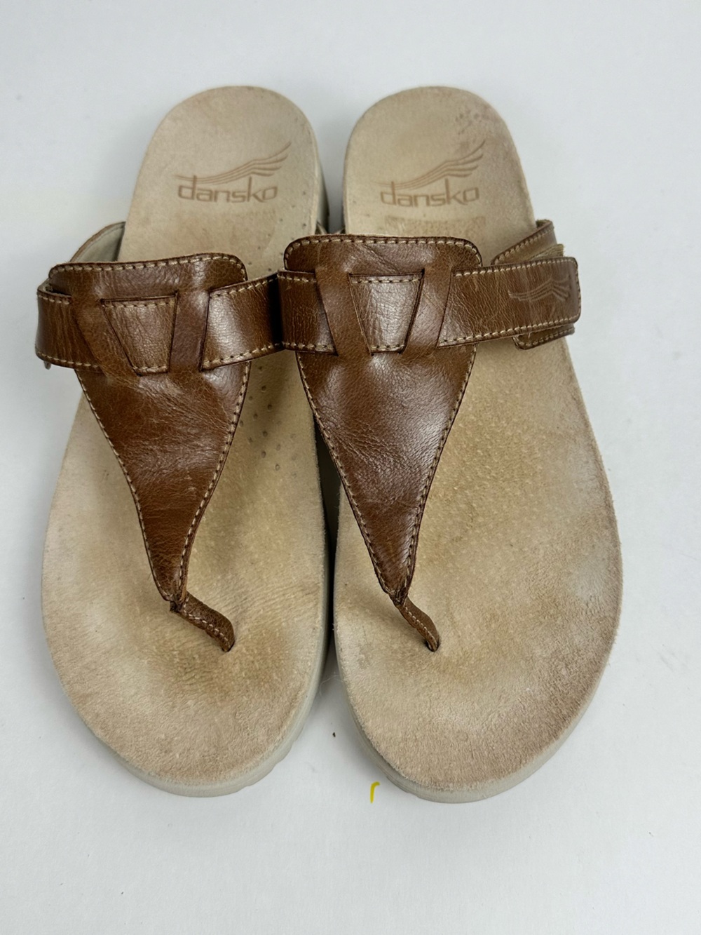 Dansko Cece Brown Leather Thong Sandals EU 39 - US 8.5/9.0